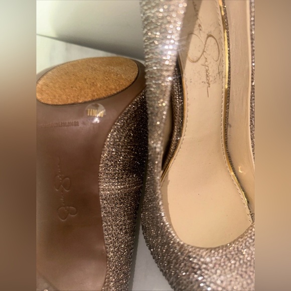 Jessica Simpson Elegant Glittery Pumps size 10 - Picture 6 of 7